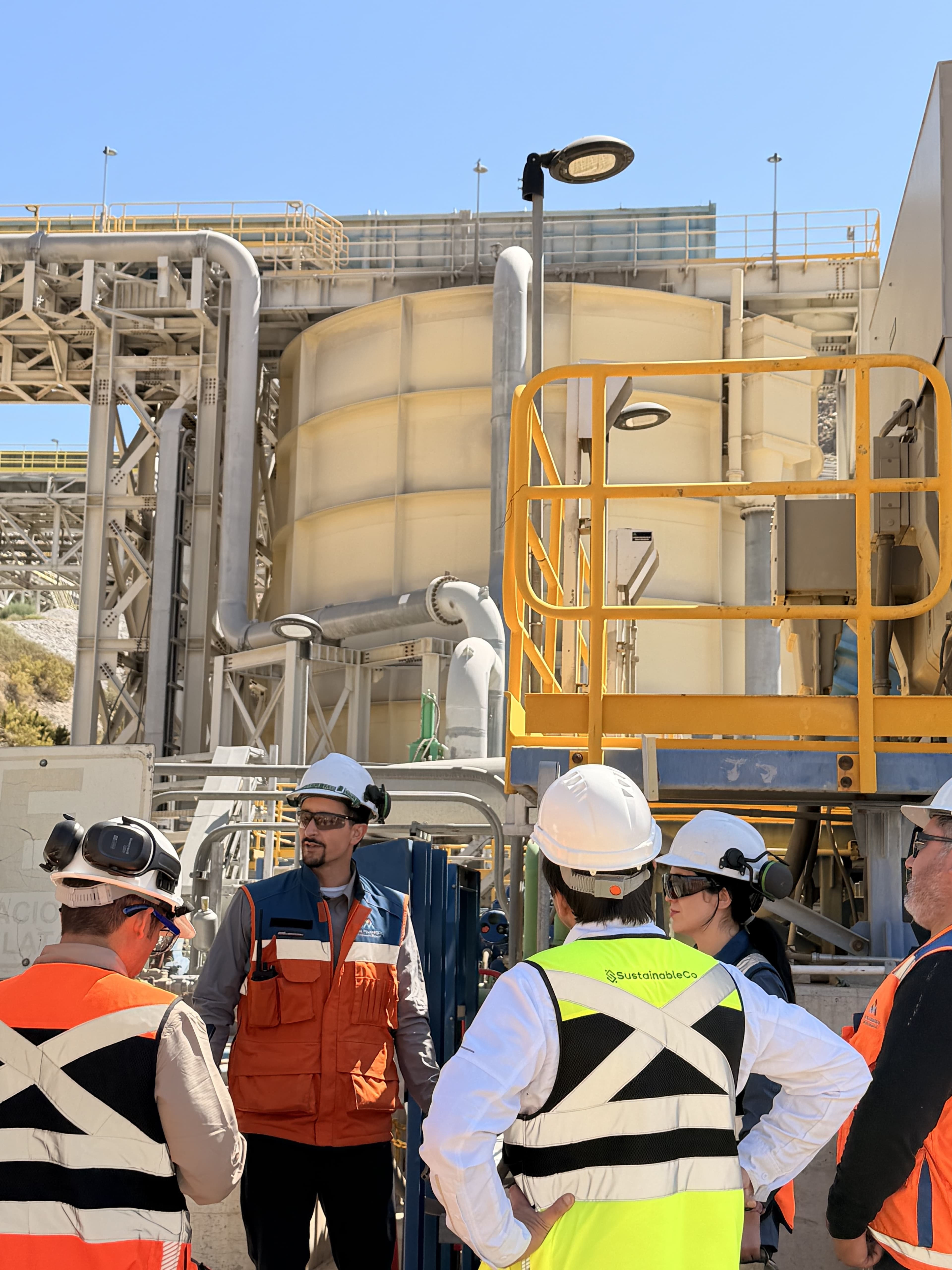 Inspección de seguridad en planta industrial