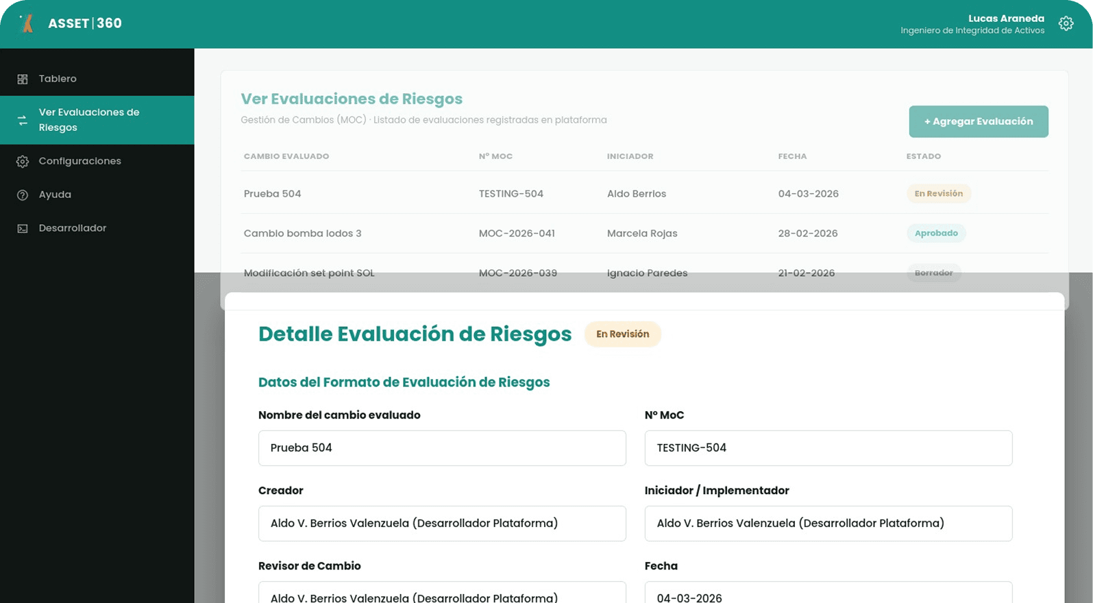 Gestión del Cambio en Process Safety Management
